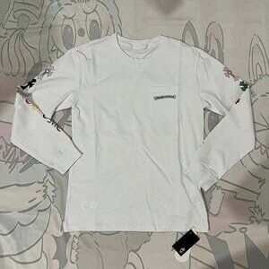 Chrome Hearts Round Neck White Long Sleeves